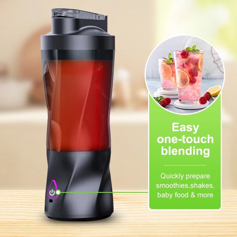 Portable Electric Juicer 700ML USB Rechargeable Smoothie Mixer 4
