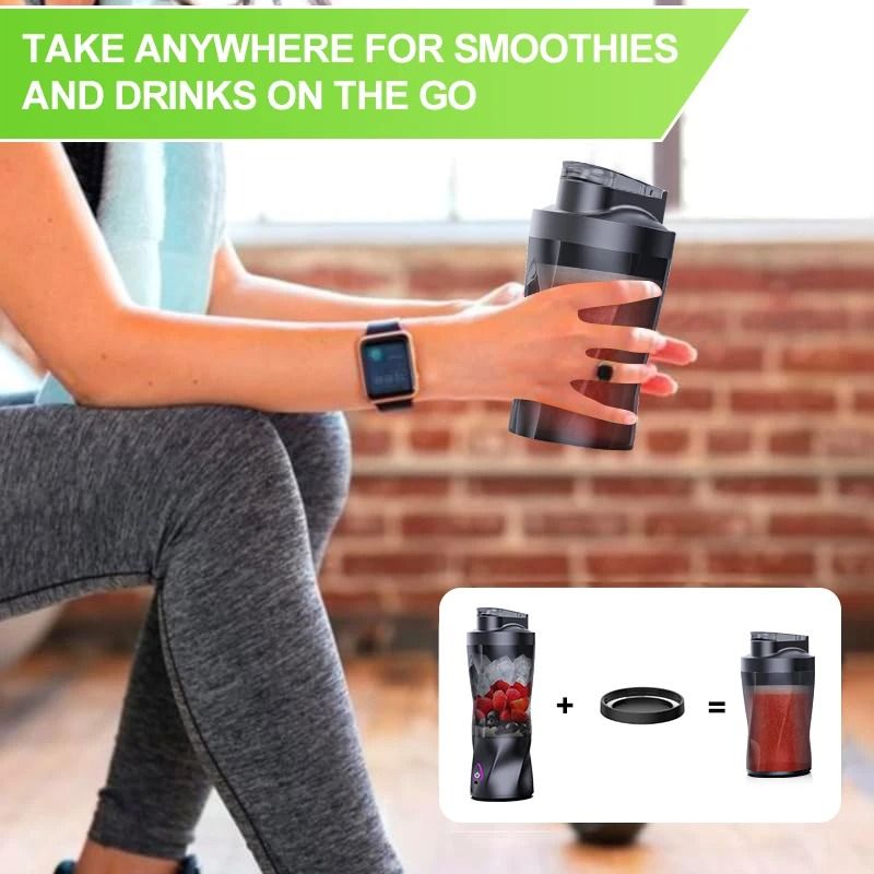 Portable Electric Juicer 700ML USB Rechargeable Smoothie Mixer 5