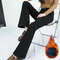 Women Winter High Waist Flare Denim Pants Warm Fleece Lined Retro Slim Fit 6