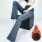 Women Winter High Waist Flare Denim Pants Warm Fleece Lined Retro Slim Fit 8