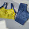 High Intensity Color Block Cross Back Yoga Bra And High Waist Hip Lifting Leggings Set 4