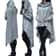 Women Long Oversized Hoodie Casual Solid Color Pullover With Plus Sizes S To 5XL 0