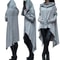 Women Long Oversized Hoodie Casual Solid Color Pullover With Plus Sizes S To 5XL 0