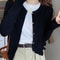 Solid Color Knitted Cardigan Women Long Sleeve Korean Style 4