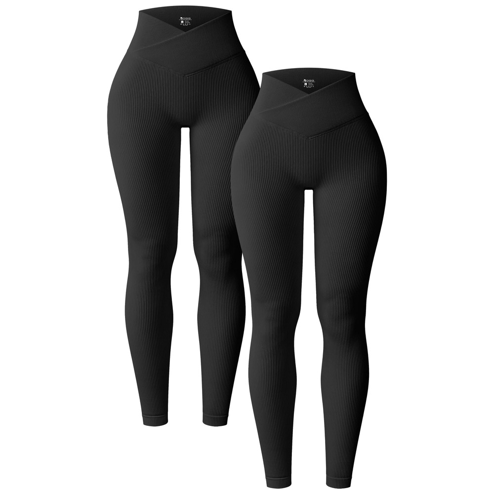 OQQ V Waist Butt Lifting Fitness Leggings For Women 2