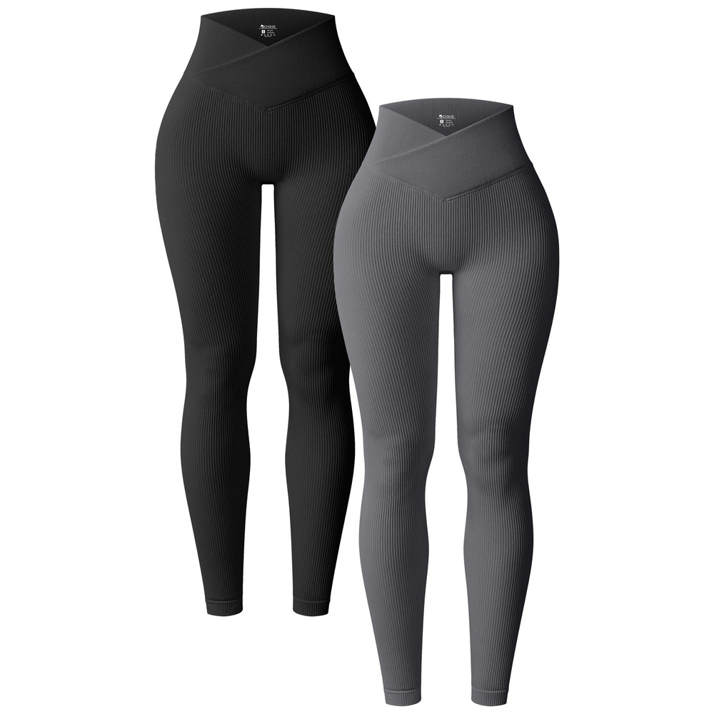 OQQ V Waist Butt Lifting Fitness Leggings For Women 4