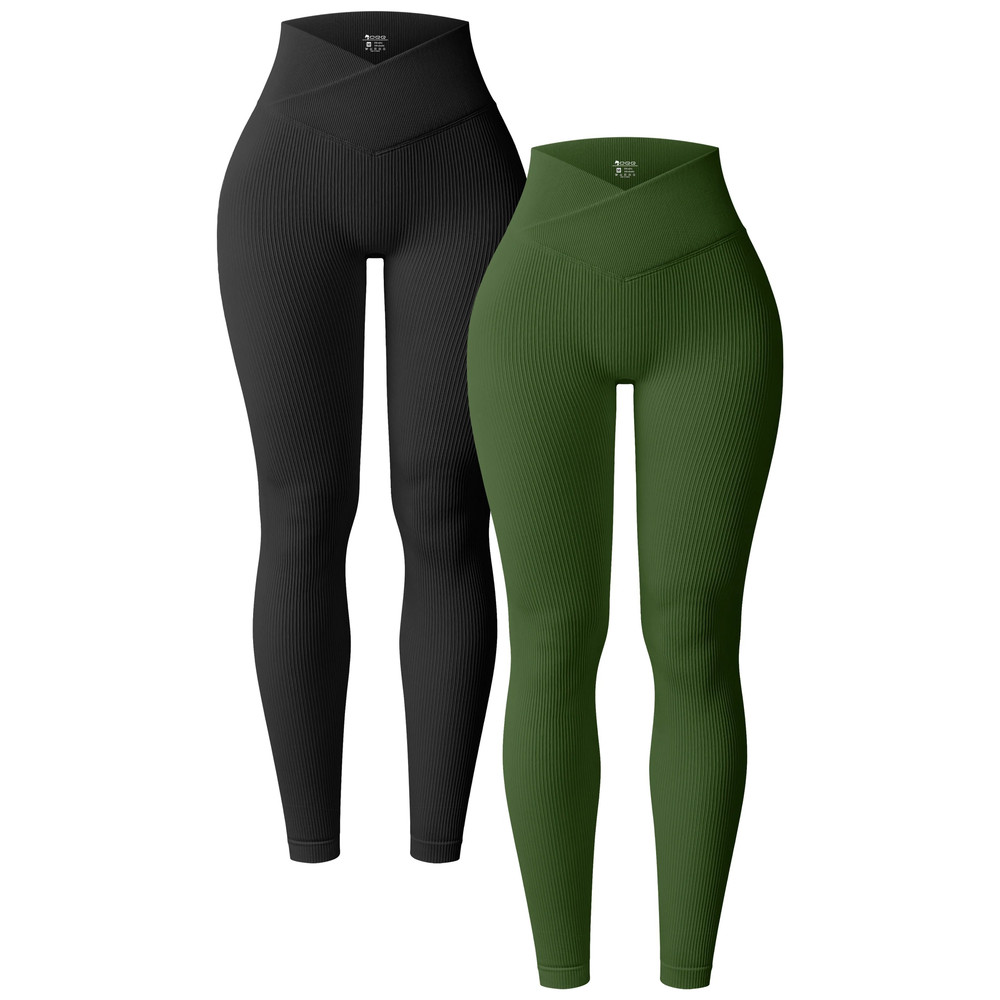 OQQ V Waist Butt Lifting Fitness Leggings For Women 5