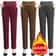 Women High Waist Corduroy Fleece Lined Warm Winter Pants 0