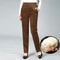 Women High Waist Corduroy Fleece Lined Warm Winter Pants 1