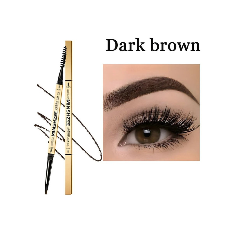 Waterproof Matte Eyebrow Pencil With Double Head And Brush 0
