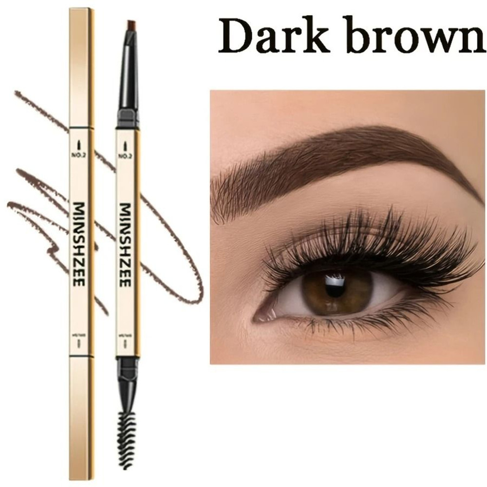 Waterproof Matte Eyebrow Pencil With Double Head And Brush 6