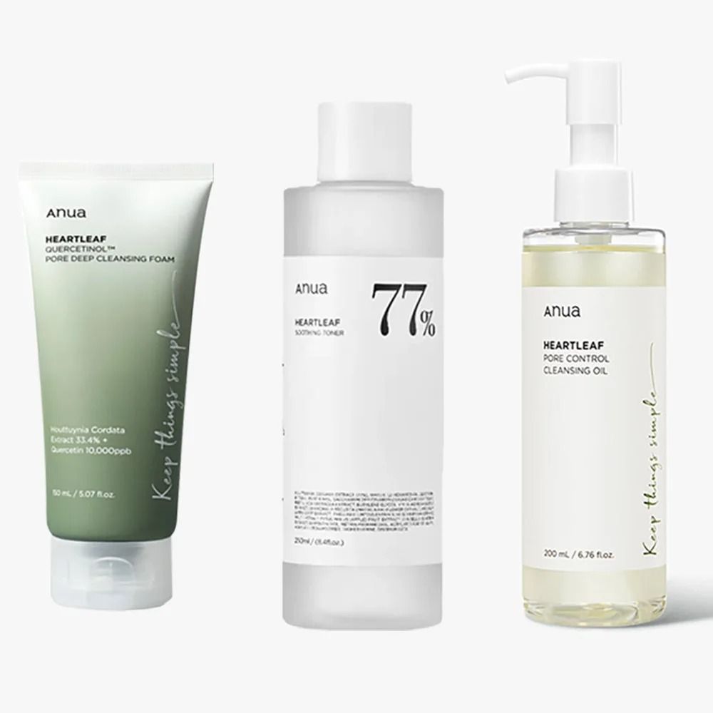 Anua Heartleaf 77 Toner And Cleansing Skincare Set 9