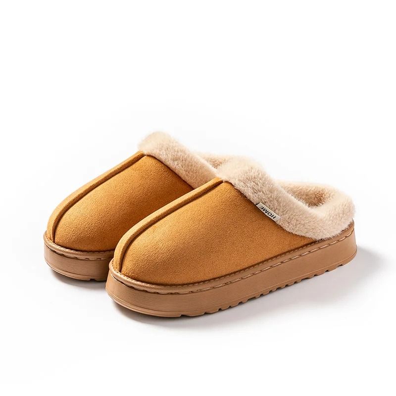 Womens Fluffy Winter Slippers With EVA Thick Sole And Anti Slip Comfort Design 1