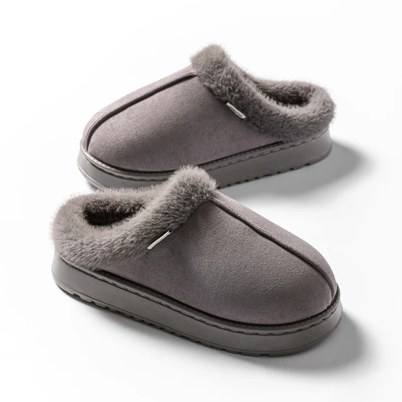 Womens Fluffy Winter Slippers With EVA Thick Sole And Anti Slip Comfort Design 8