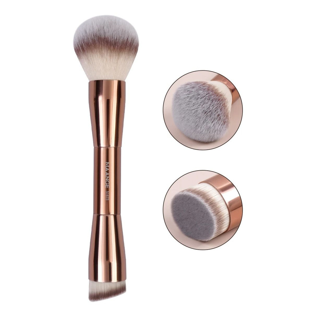 MAANGE Double Head Makeup Brush For Foundation Powder Concealer Blush And Bronzer 11
