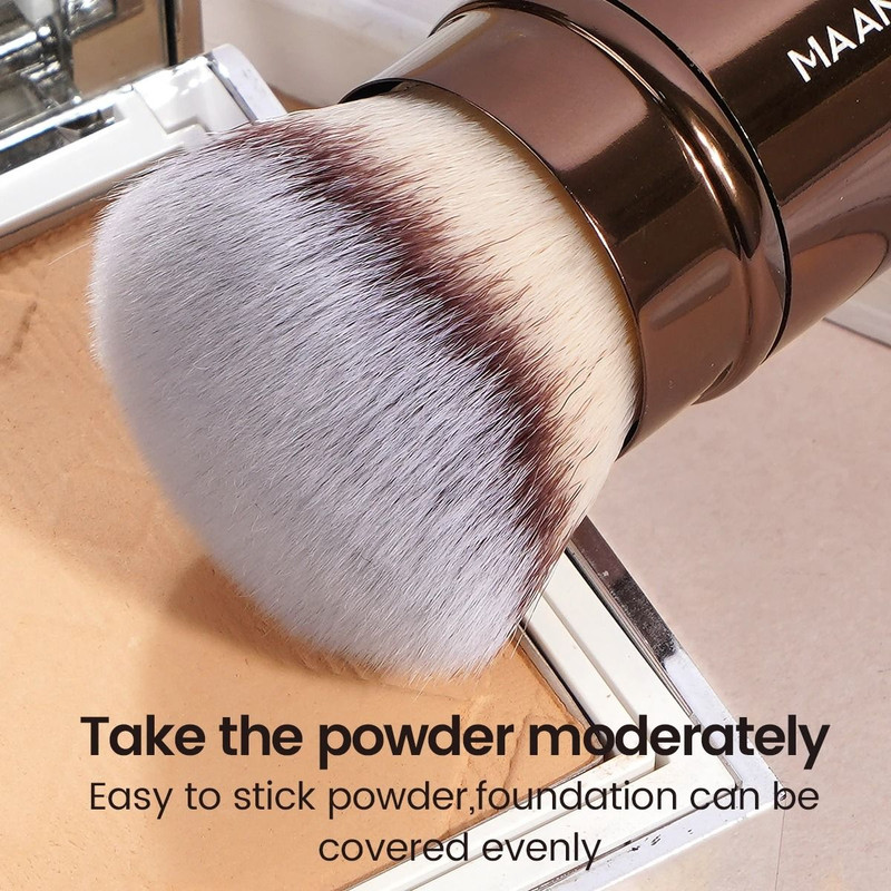 MAANGE Double Head Makeup Brush For Foundation Powder Concealer Blush And Bronzer 4