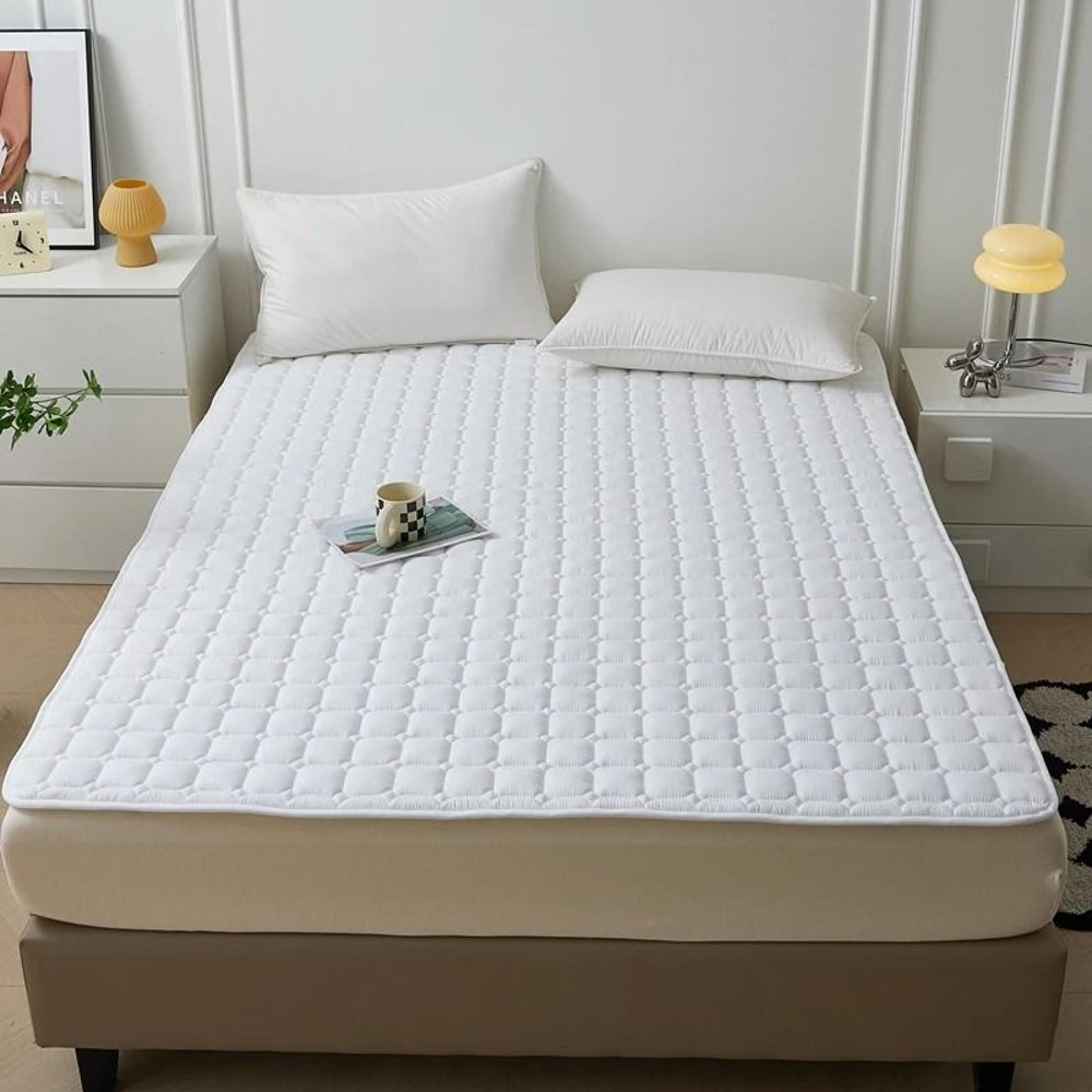 Waterproof Quilted Mattress Protector Cover Thick Breathable Bed Topper 6