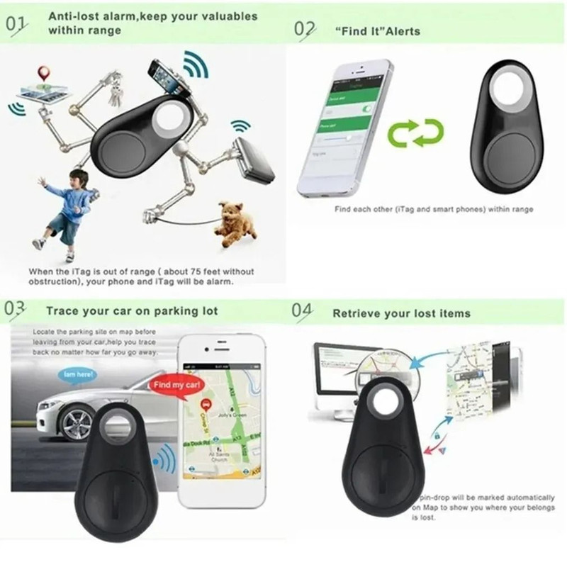 Mini Bluetooth GPS Tracker Smart Finder Anti Lost Device For Pets Kids Wallet And Bags 1