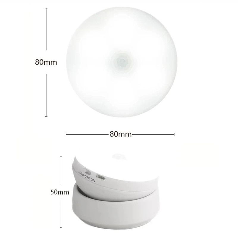 LED Night Light USB Charging Intelligent Motion Sensor Lamp For Bedroom Cabinet And Wardrobe Lighti 2