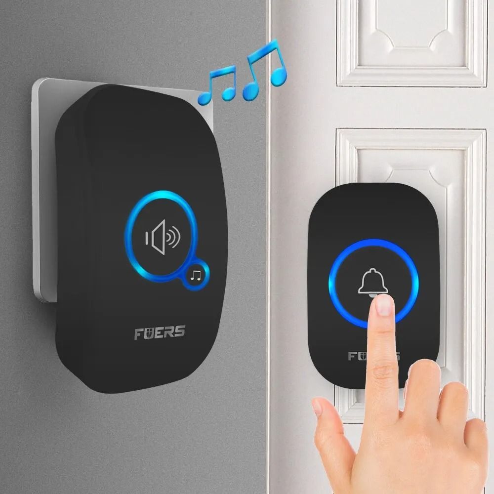 Fuers Wireless Doorbell Waterproof 32 Chimes Smart Alarm For Home Hotel Use 1