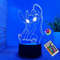 3D Illusion Stitch Night Light Remote Control Smart Touch LED Lamp 6