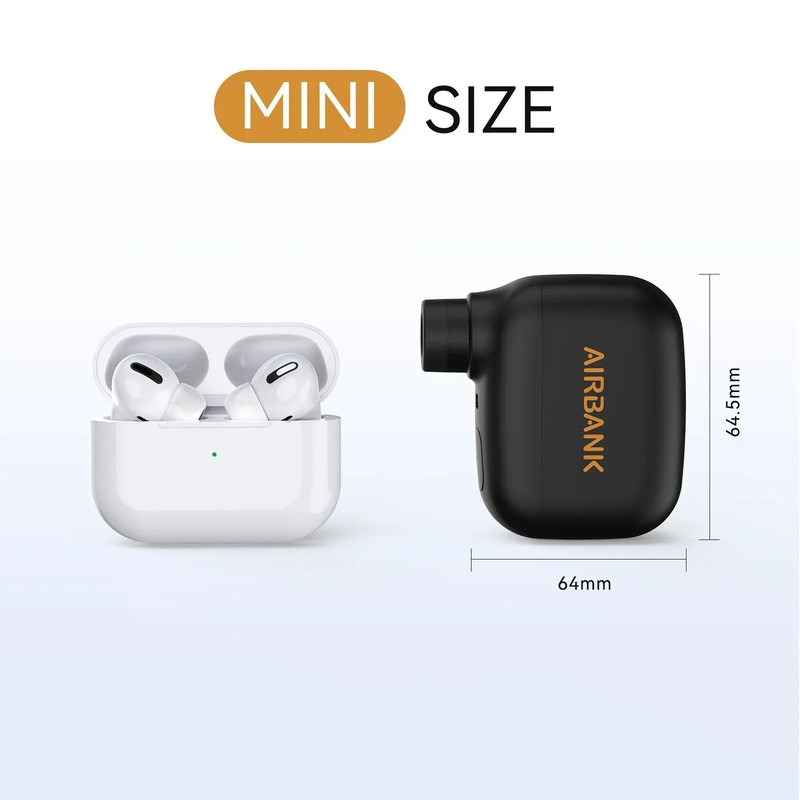 Mini Portable Bicycle Pump Rechargeable Air Inflator With 100PSI Pressure And Fast Type C Charging 2