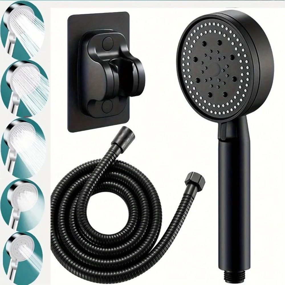 Bathroom Sink Faucet Head High Pressure 5 Modes Adjustable With Hose OneKey Stop 0