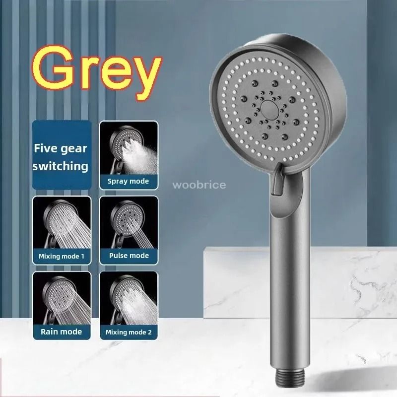Bathroom Sink Faucet Head High Pressure 5 Modes Adjustable With Hose OneKey Stop 6