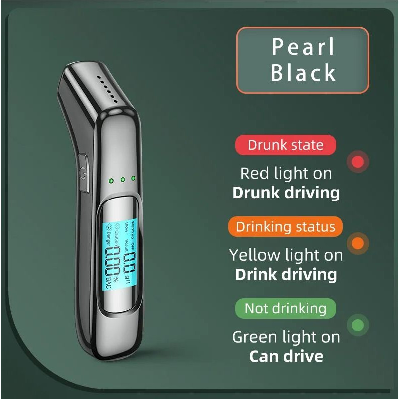 Portable Breathalyzer Professional Breath Alcohol Tester LCD Display 3