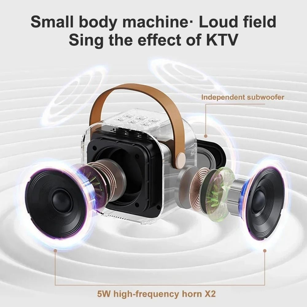 Professional Singing Bluetooth Column Speaker High End KTV Karaoke Wireless Mic System 6