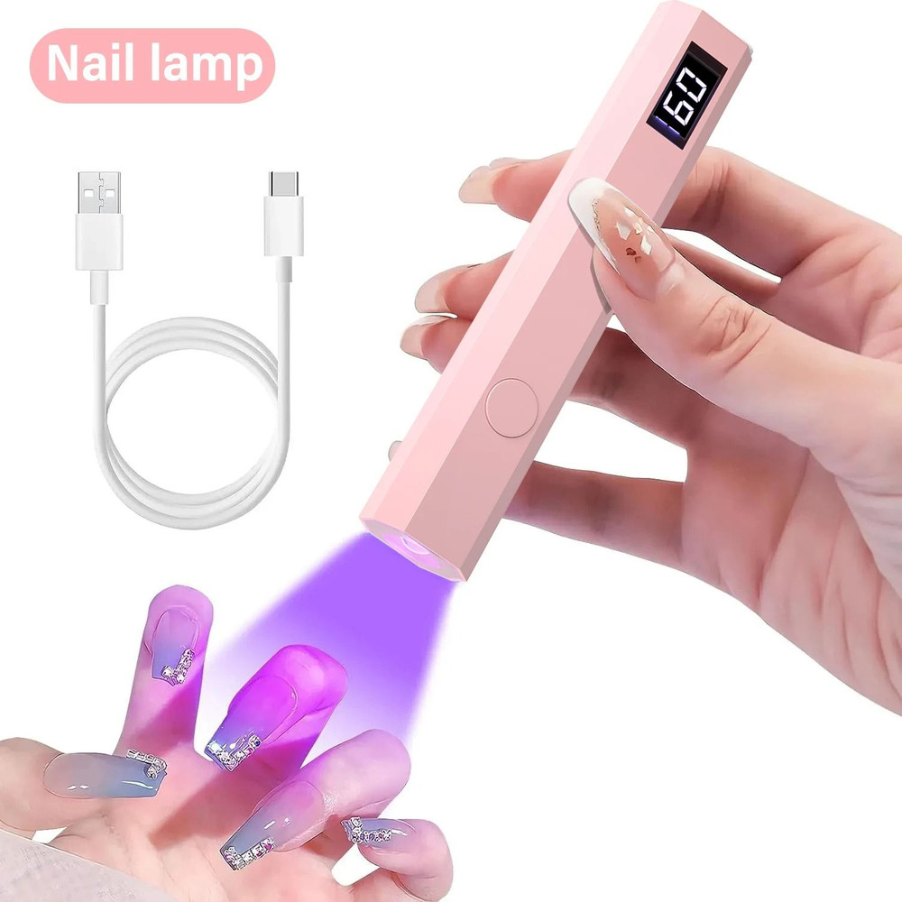 YIKOOLIN Handheld Nail Dryer Lamp UV LED Rechargeable Portable Curing Tool 0