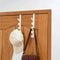 Over The Door Hanging Rack Plastic Hook For Clothes Purses Bags 1