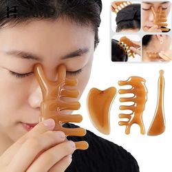skin scraping resin gua sha massage plate for face body and spa use