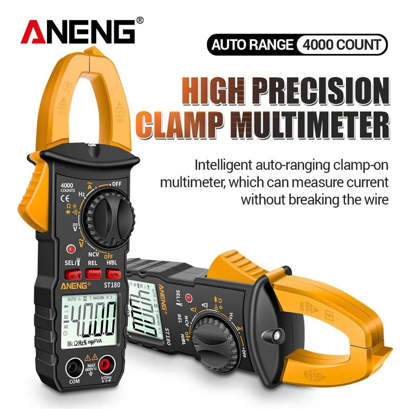 ANENG ST180 Clamp Meter Digital 4000 Counts AC DC Multimeter 2