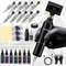 Professional Wireless Rotary Tattoo Machine Kit With 10 Cartridge Needles Complete Set 13