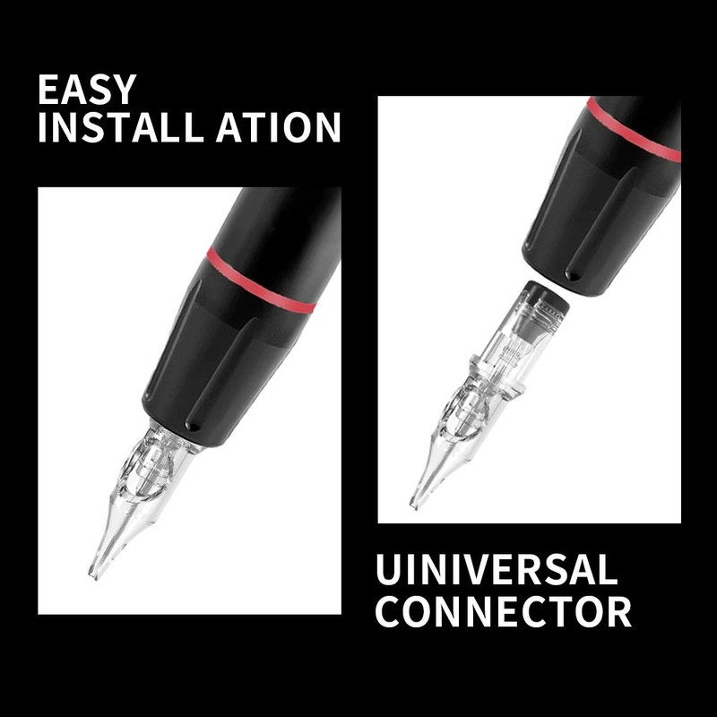 Professional Wireless Rotary Tattoo Machine Kit With 10 Cartridge Needles Complete Set 4