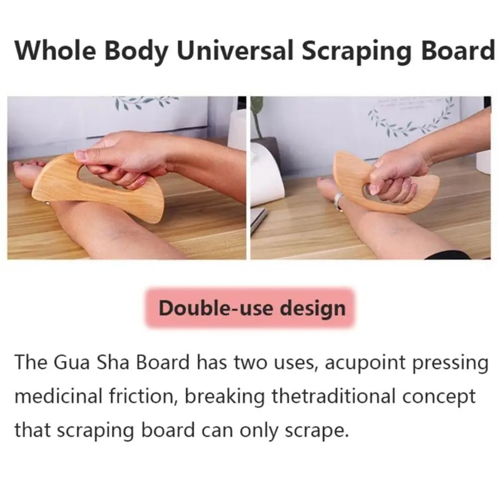 Wooden Gua Sha Massage Board For Body Scraping And Slimming Therapy 2