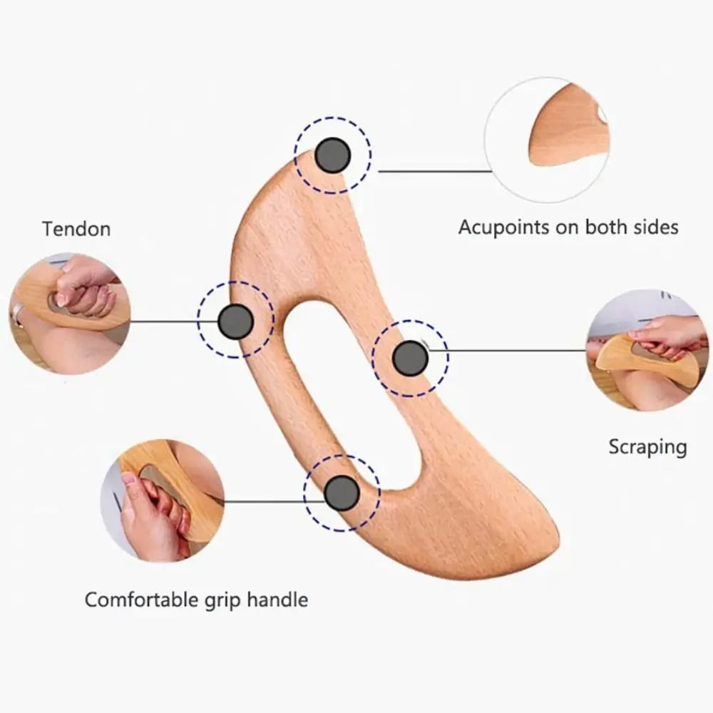 Wooden Gua Sha Massage Board For Body Scraping And Slimming Therapy 5