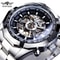 WINNER Classic Skeleton Watch For Men Luminous Mechanical Timepiece 0