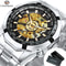 WINNER Classic Skeleton Watch For Men Luminous Mechanical Timepiece 10