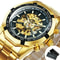 WINNER Classic Skeleton Watch For Men Luminous Mechanical Timepiece 8