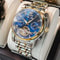 OLEVS Mens Automatic Mechanical Skeleton Business Watch Waterproof Stainless Steel Strap 10