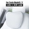 Tesla Model 3 Y Flocking Leather Neck Pillow Memory Headrest Lumbar Support 5