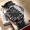 POEDAGAR Mens Luxury Waterproof Luminous Date Week Quartz Watch 10