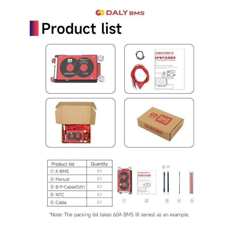 Daly BMS Lithium Battery Protection Board With Balance Function And Temperature Sensor 4