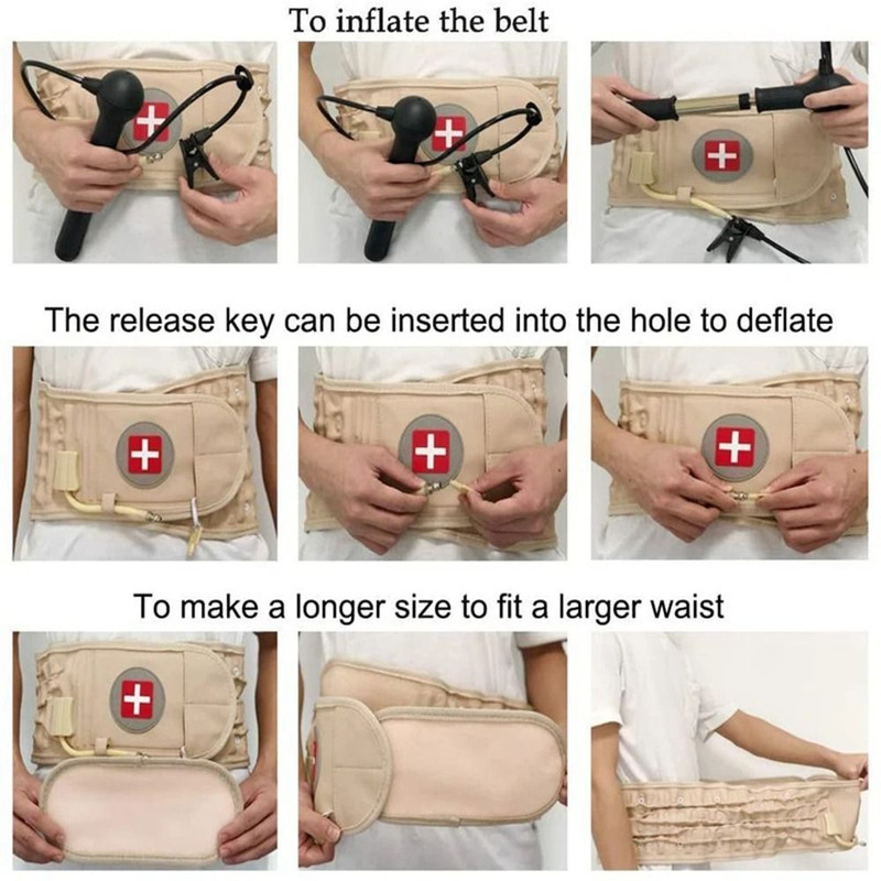 Inflatable Waist Brace Lumbar Support Belt For Back Pain And Herniation Relief 5