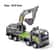 Alloy Mini Construction Vehicle Die Cast Model Tractor Bulldozer Excavator Toy 6