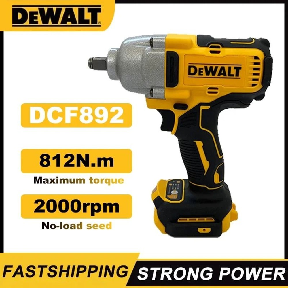 Dewalt DCF892 Brushless Cordless Impact Wrench High Torque Power Tool 0