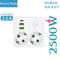 EU Plug Wall Power Strip Two AC Sockets With USB Ports Type C 7