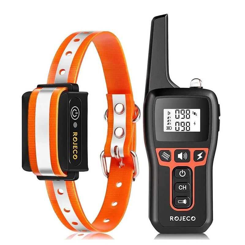 ROJECO 1000m Electric Dog Training Collar With Waterproof Remote 6